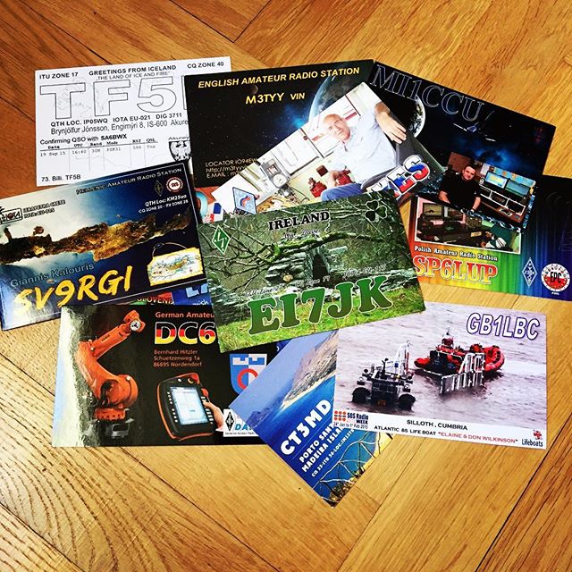 Some QSL Cards that arrived this week. #hamradio #hamradiouk #qsl #qslcard