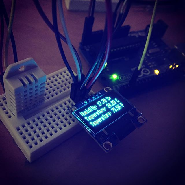 In todays mailbox. Dht22 and oled display. #arduino #oled #dht22 #sa6bwx #tempsensor #project