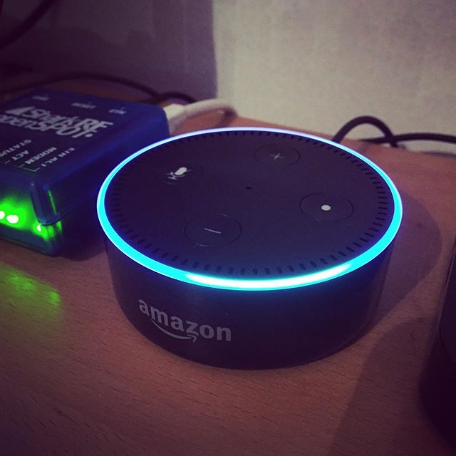 New toy! Say hello to Alexa #echodot #amazon #technology #sa6bwx #someoneislistening