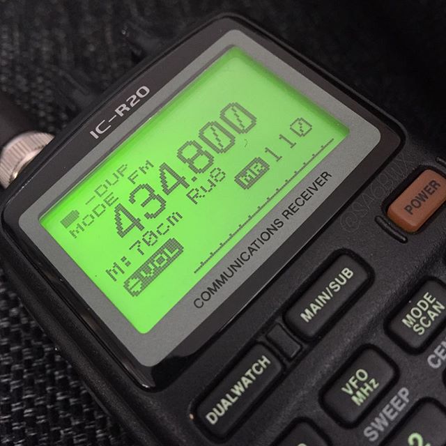 Communications Receiver #icom #r20 #70cm #scanner #communicationsreceiver #hamradio #hamradiouk #sa6bwx #electronics