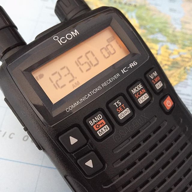 R6 Reciever #icom #icr6 #scanner #communicationsreceiver #sa6bwx #airband #am #esgv #aviation #hamradio #hamradiouk