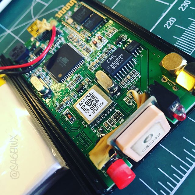 The Avrt5 tracker #aprs #avrt5 #vhf #1w #gps #atmel #ble #bluetooth #lipo #electronics #hamradio #hamradiouk #amateurfunk #sa6bwx