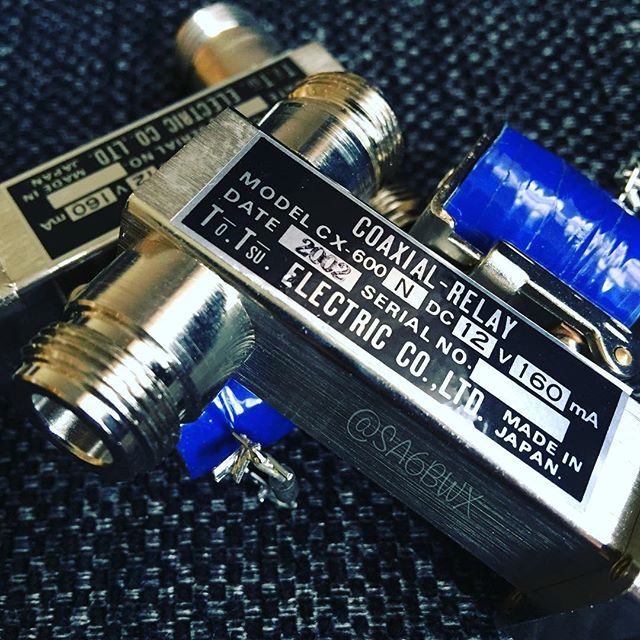 Coax Relay #CX600 #tohtsu #electric #spdt #vhf #hf #hamradio #hamradiouk #amateuradio #sa6bwx #electronics #diode #coil #japan